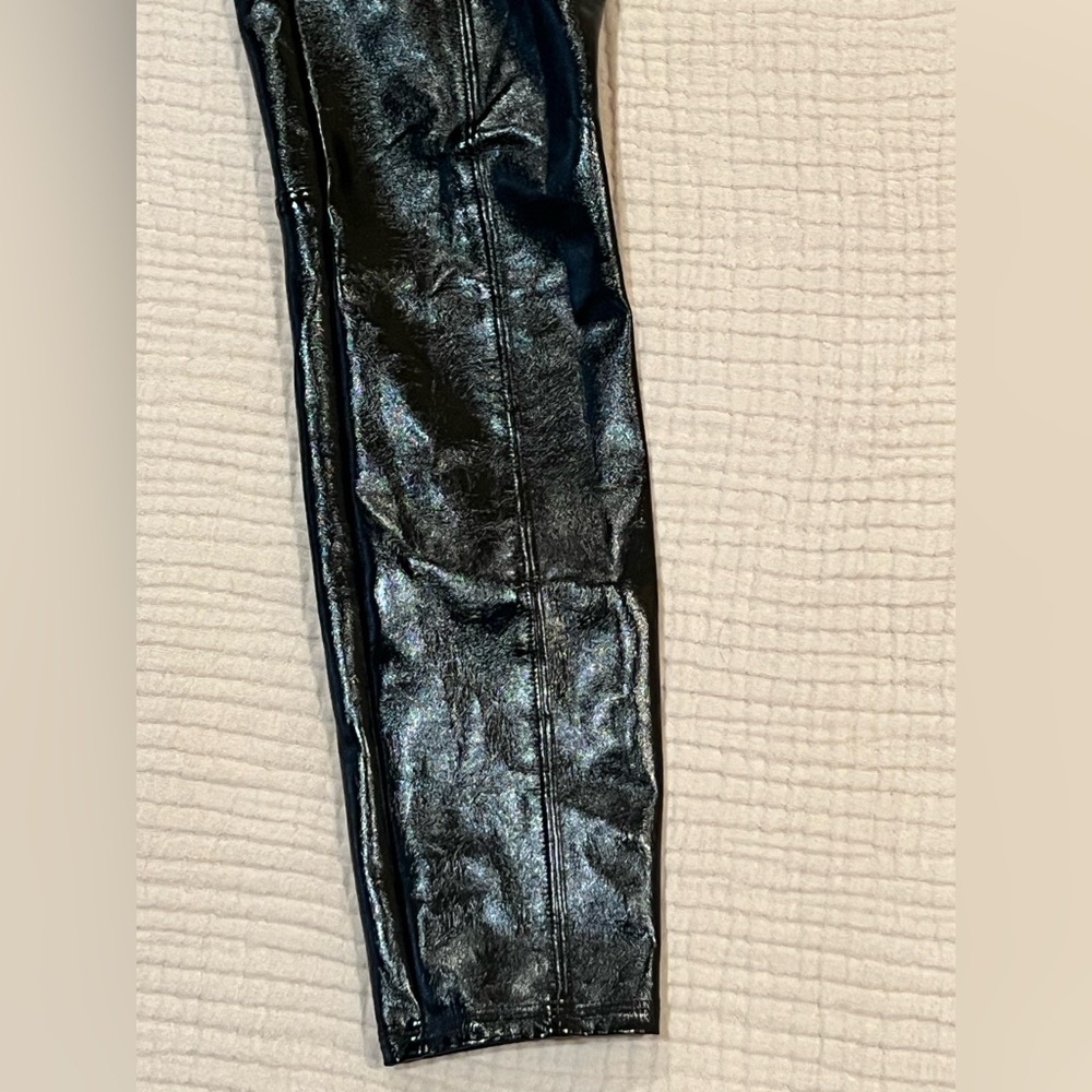 Spanx Faux Patent Leather Leggings Black XS - Picture 5 of 16